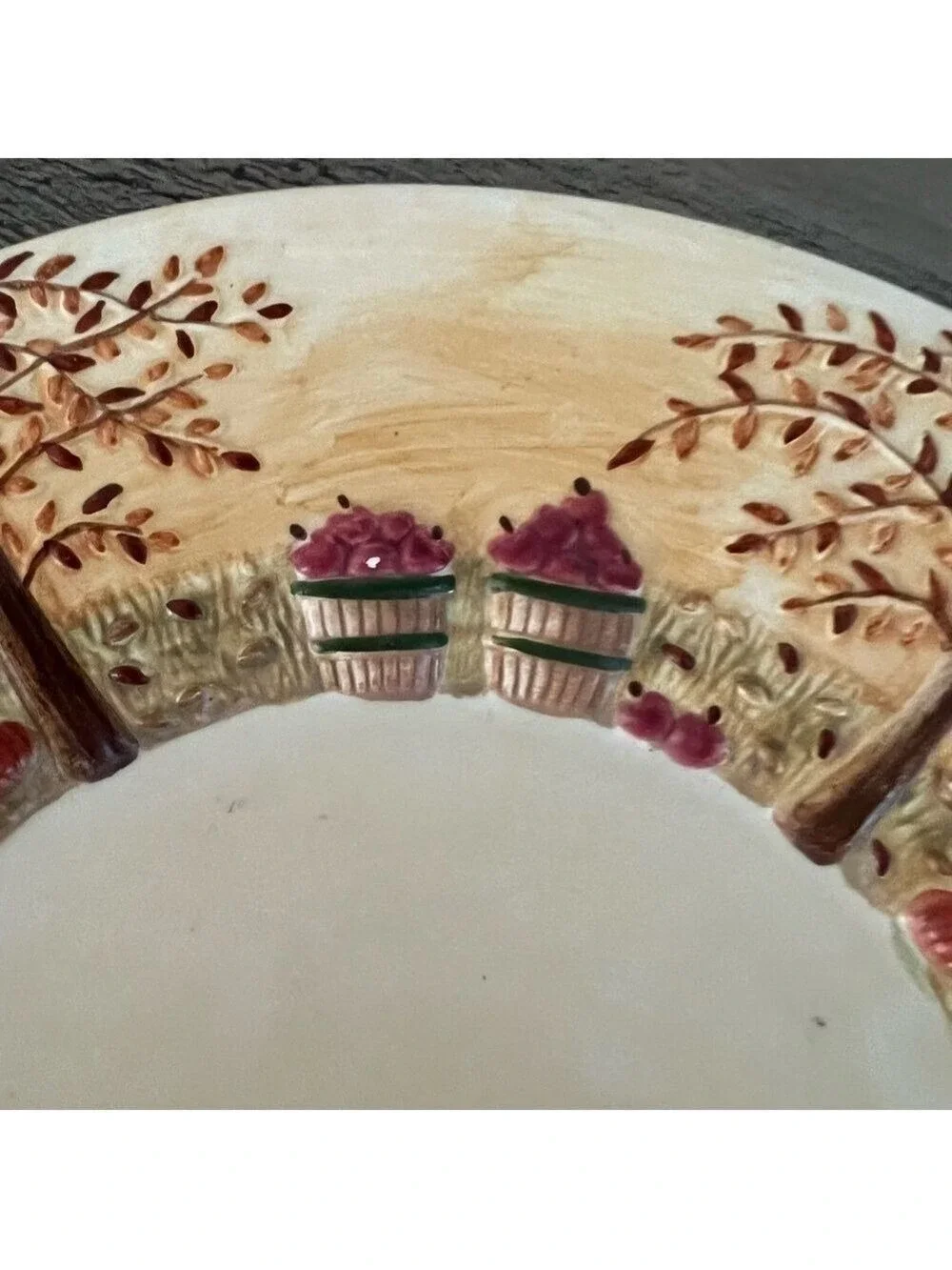 Yankee Candle Retired Autumn Harvest Halloween Candle Plates/Candle Holder